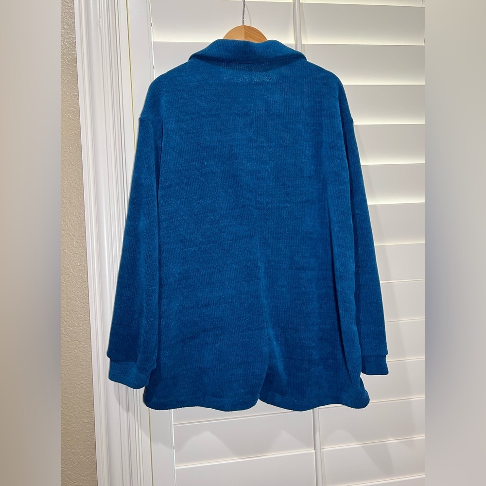 Double Zero Blue Button-Up Romper - image 5